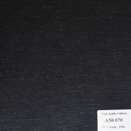A50.070 Kevinlli V1 - Vải Suit 50% Wool - Đen Xước